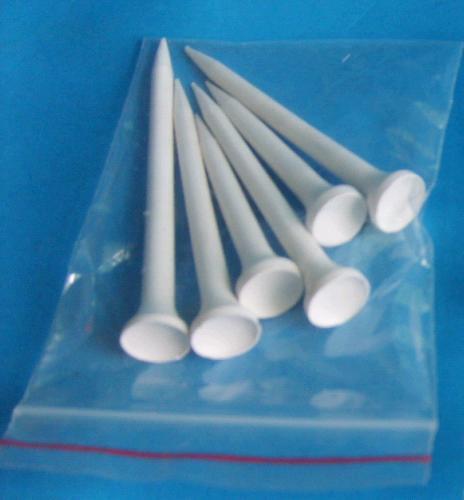 Biologisk nedbrydelig golftee, 11x70 mm, med eget tryk