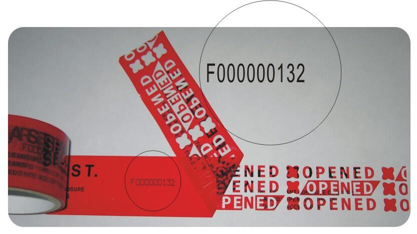 Specialtrykt forseglingstape 40 mm x 50 m