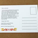 Custom lenticular backside print 10.5x14.8cm (A6)