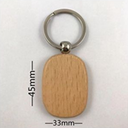 Wooden keychain stadium 45x33mm