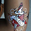 Temporary transfer tattoo A5 size (210x148mm) with custom print