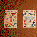 Fake tattoo A5 size (210x148mm) with custom print