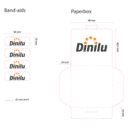 PE self-adhesive bandages 56x19mm with your custom printing explanation