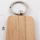 Wooden keychain square 40x40mm