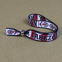 Festival wristbands 15mm wide with bespoke  print