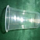 Plastkrus, 12 oz PP dome-krus til kolde drikke med eget tryk
