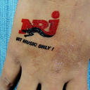 Fake tattoo A7 size (74x105mm) with custom print