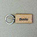 Wooden keychain printed 2 colours, polished and varnished