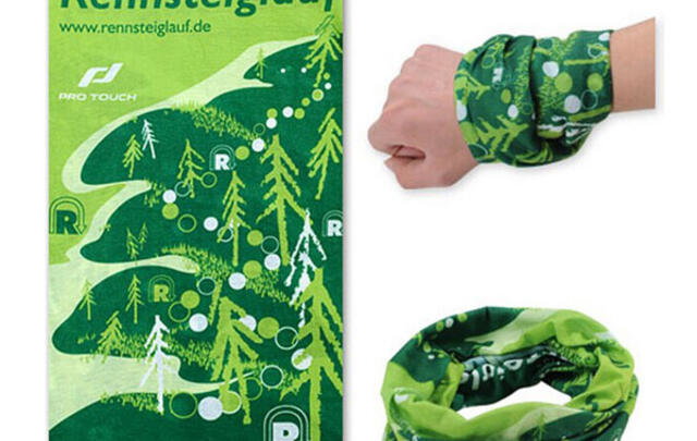 Multifunktionelt tubetørklæde 50x24cm med eget tryk