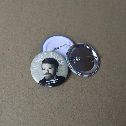 Stor metalbutton med eget design